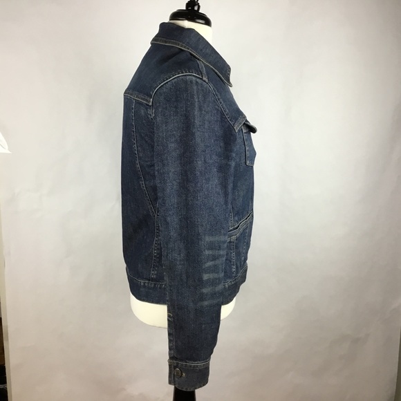 Women Jeans Denim Jacket Blue Pockets Size XS - Picture 5 of 8
